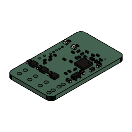 Malenki-Nano combined receiver, ESC and mixer board CAD model