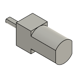 N20 motor cutting-space template CAD model