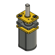 N20 geared motor CAD model