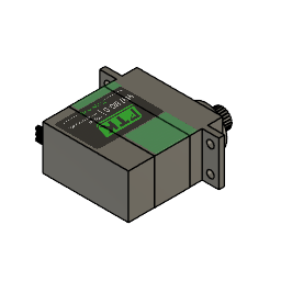 PTK 9479 MG-D metal gear digital servo CAD model
