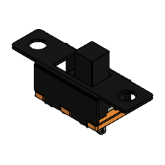 SS12F15 on-off slide switch CAD model